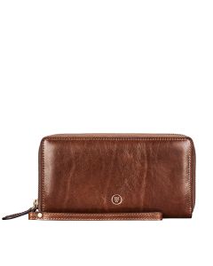 Luxuriöse Damen Leder Clutch mit abnehmbarer Schlaufe