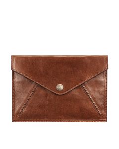 tan leather women's clutch travel wallet