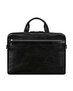 Top-end black briefcase front pocket - best quick-access storage