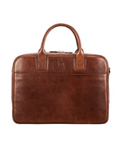 tan italian leather soft briefcase for men