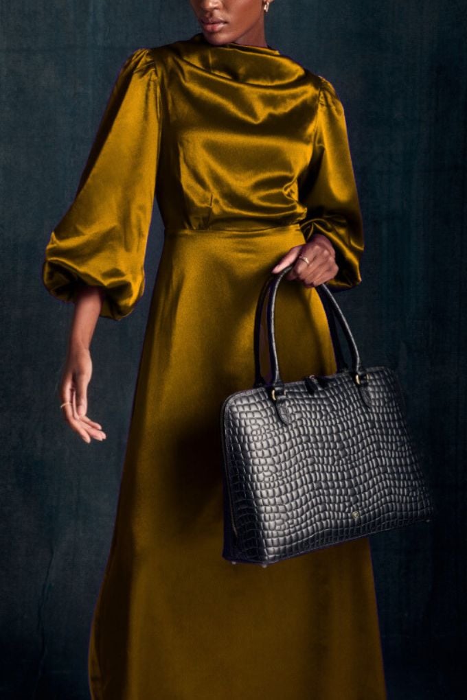 luxury italian leather handbag